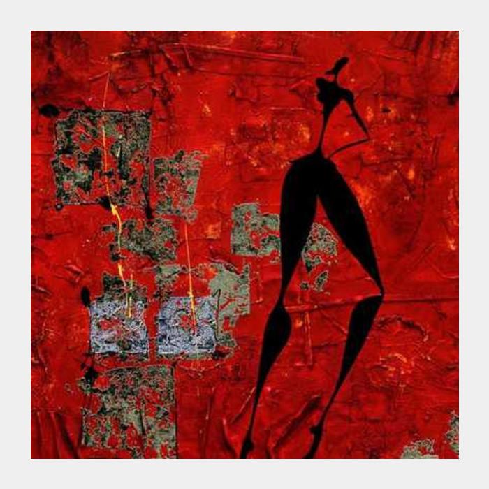 Red Figure Modern Art Square Art Prints PosterGully Specials