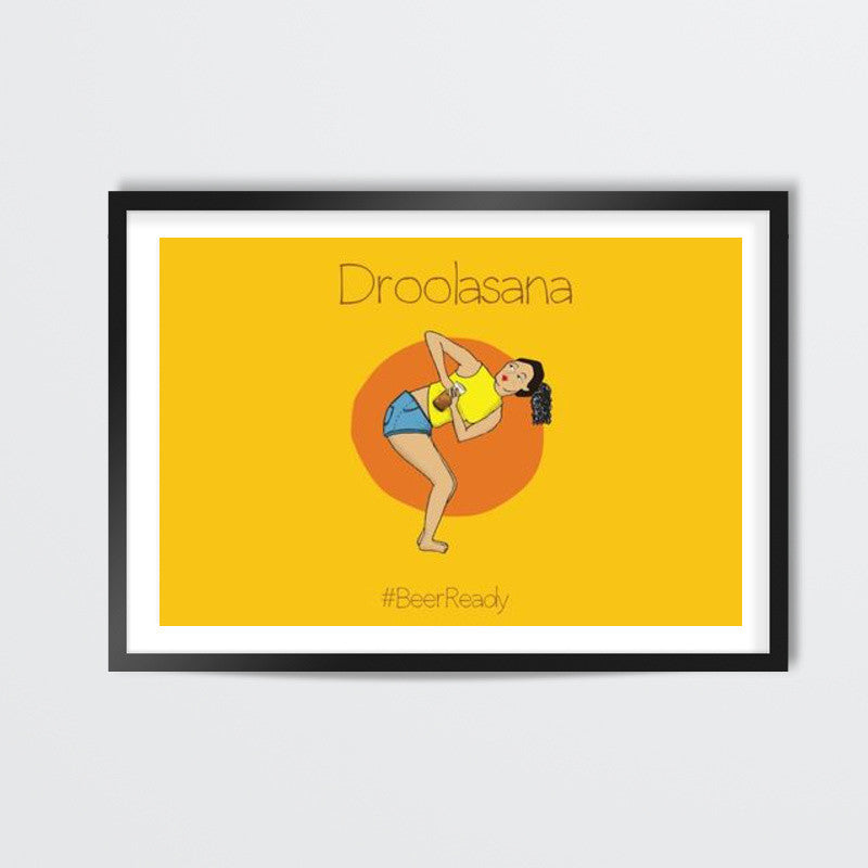 Beer Yoga Wall Art