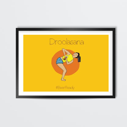 Beer Yoga Wall Art