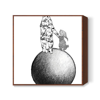 The Moon Rescue Square Art | Lotta Farber