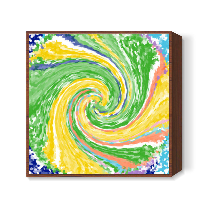 Twirl Square Art Print l Artist: Seema Hooda