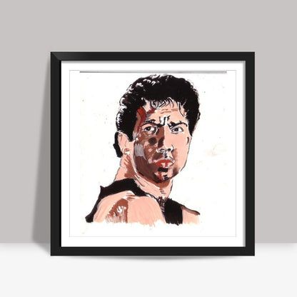 RAGE is a part of couRAGE- Sunny Deol Square Art Prints