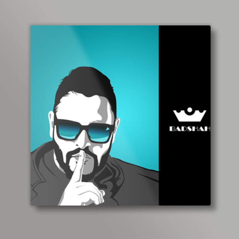 Badshah Vector Illustration Square Art Prints