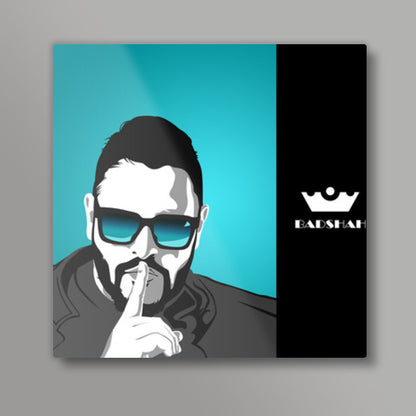 Badshah Vector Illustration Square Art Prints