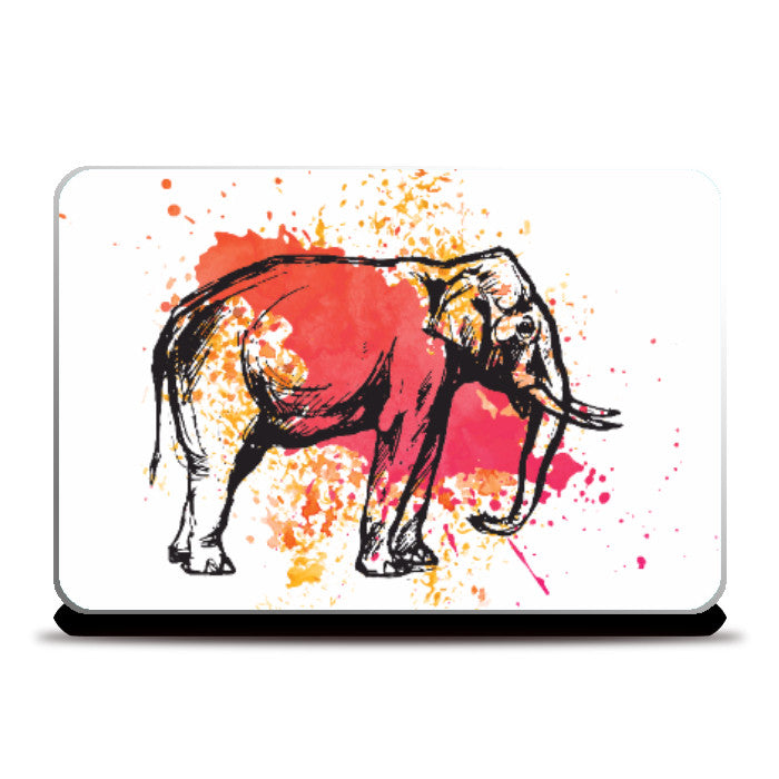 Laptop Skins, Painted Pachyderm | Lotta Farber Laptop Skin