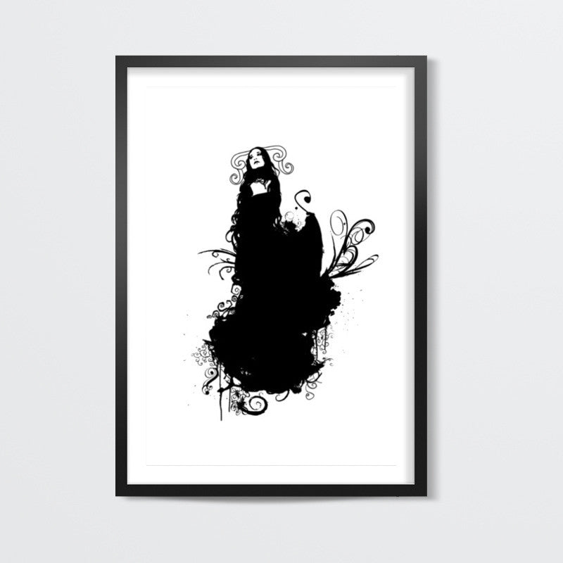 Silent Black Angel Wall Art