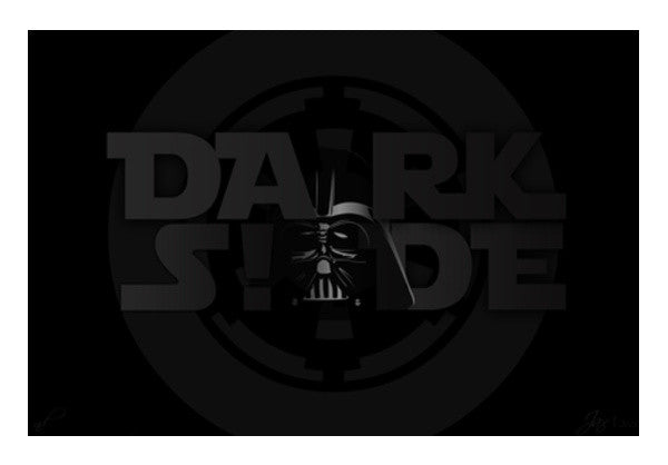 Wall Art, Dark Side Black Wall Art