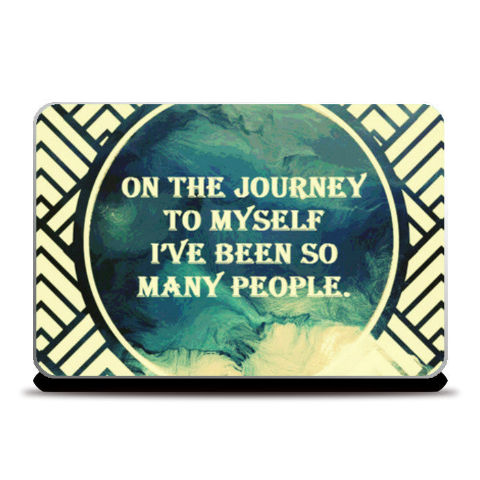 Laptop Skins, Blue Aztec Tribal Quote Laptop Skins