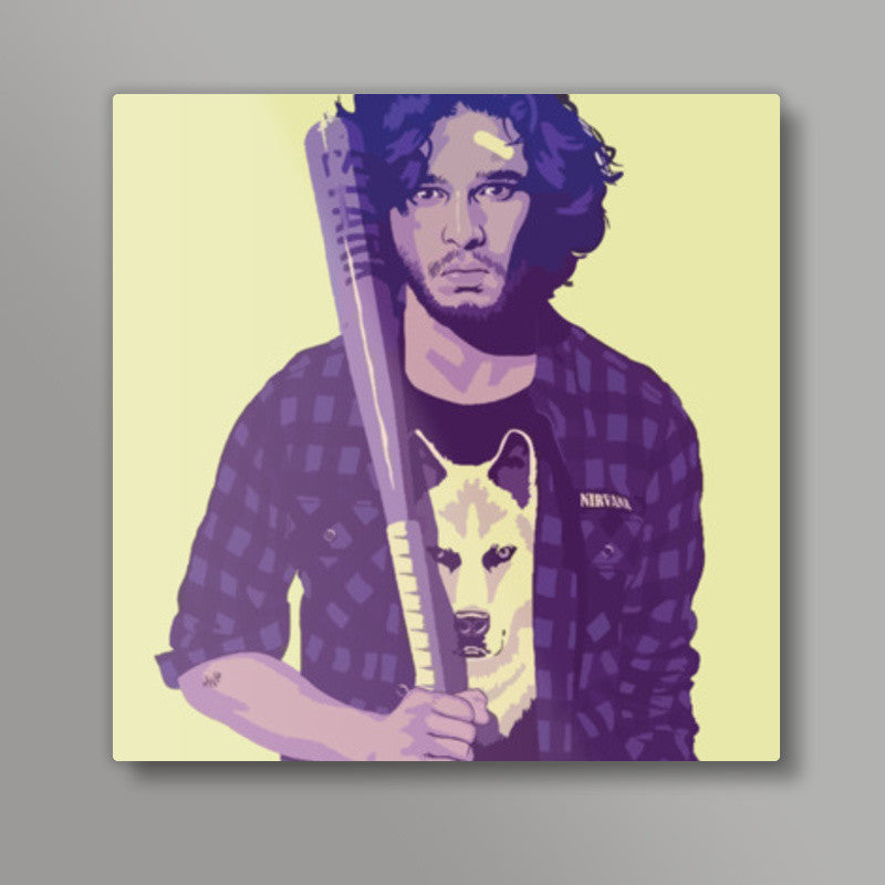 Game of Throne: Jon Snow Square Art Prints