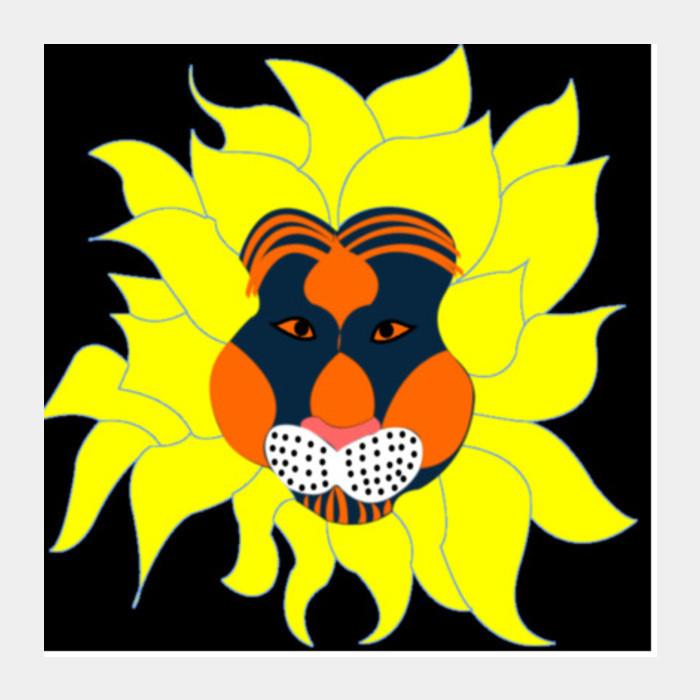 Lion Art Square Art Prints PosterGully Specials