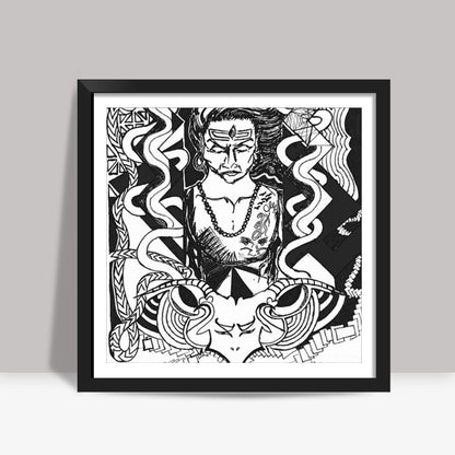 shiva art Square Art Prints