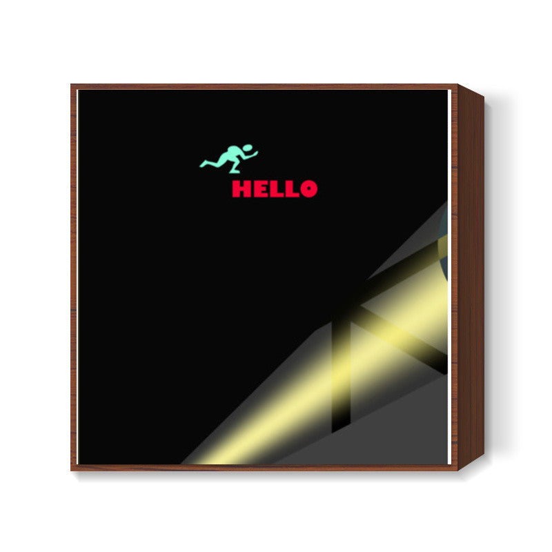 Hello Square Art Prints