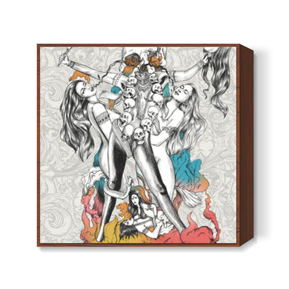 Chinnamasta Square Art Prints