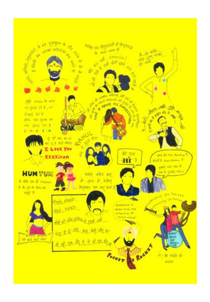 Wall Art, Yash Raj Movies Doodle #YRF #YRFFamous Wall Art