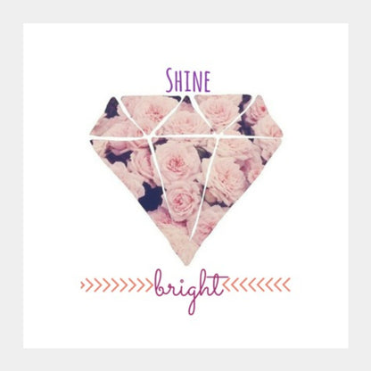 Square Art Prints, Shine Bright Square Art Prints