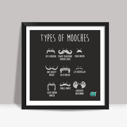 Types of Mooches  Square Art Prints