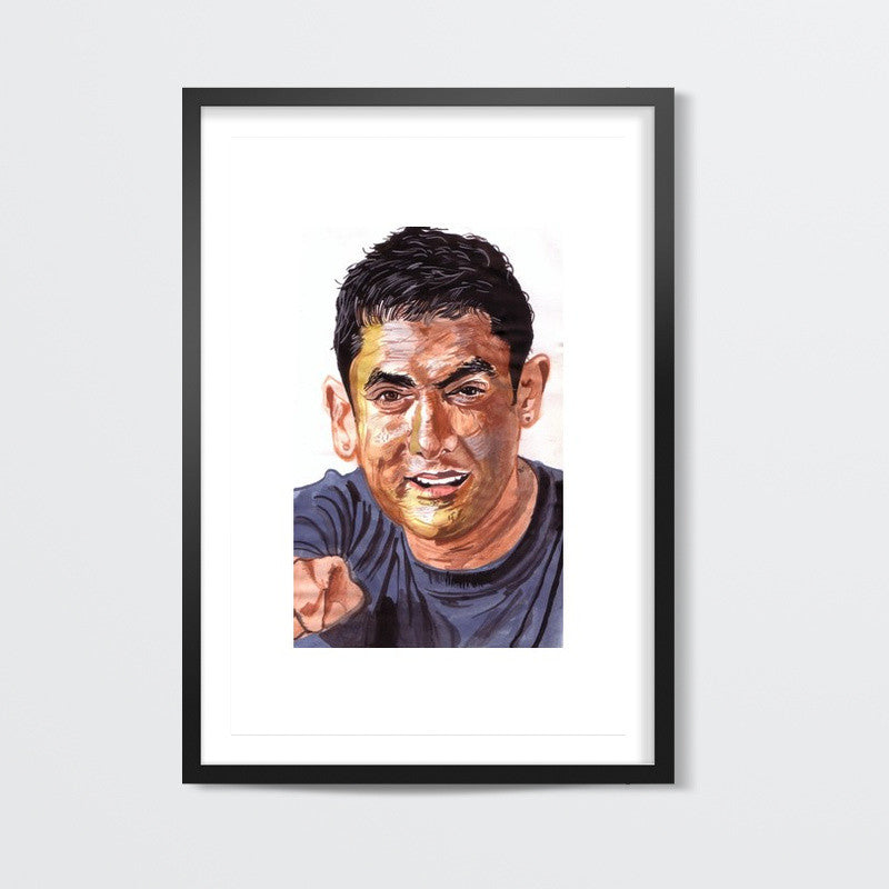 Unique begins with U- Aamir Khan Wall Art