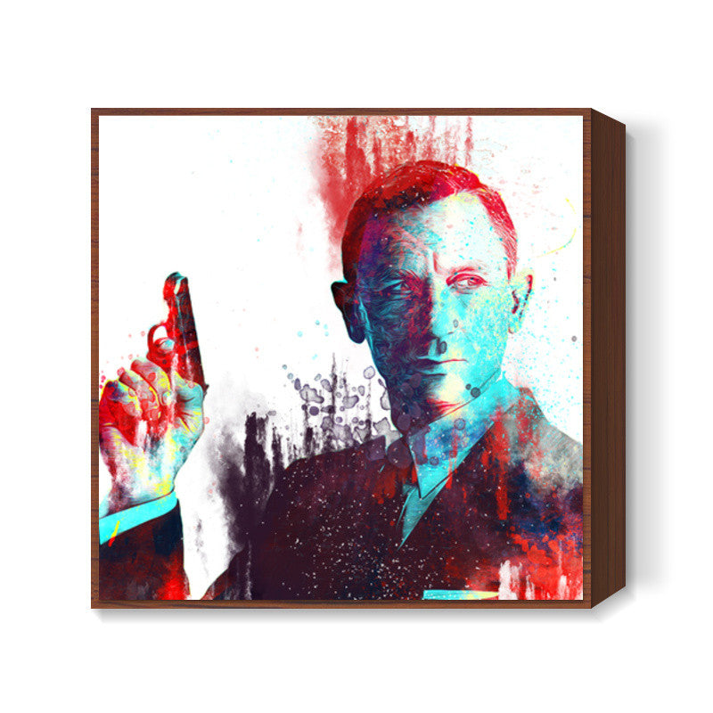 007 - Daniel Craig Square Art Prints