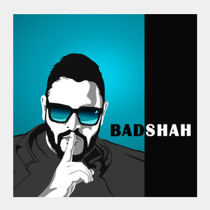 Square Art Prints, Badshah Vector Illustration Square Art Prints