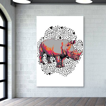 Rhino Footprints Wall Art | Lotta Farber