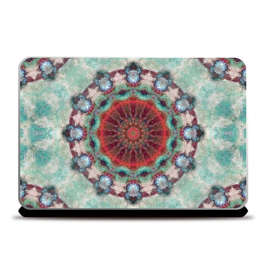 Laptop Skins, red kaleidoscope Laptop Skin