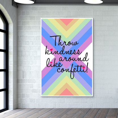 Spread love Kindness love poster qoute Wall Art