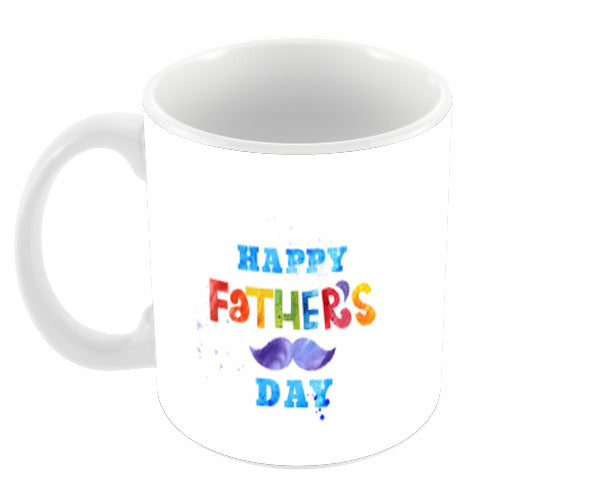 Mustache Happy Fathers Day Coffee Mugs