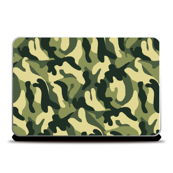 Camouflage Grey and Black Laptop Skins