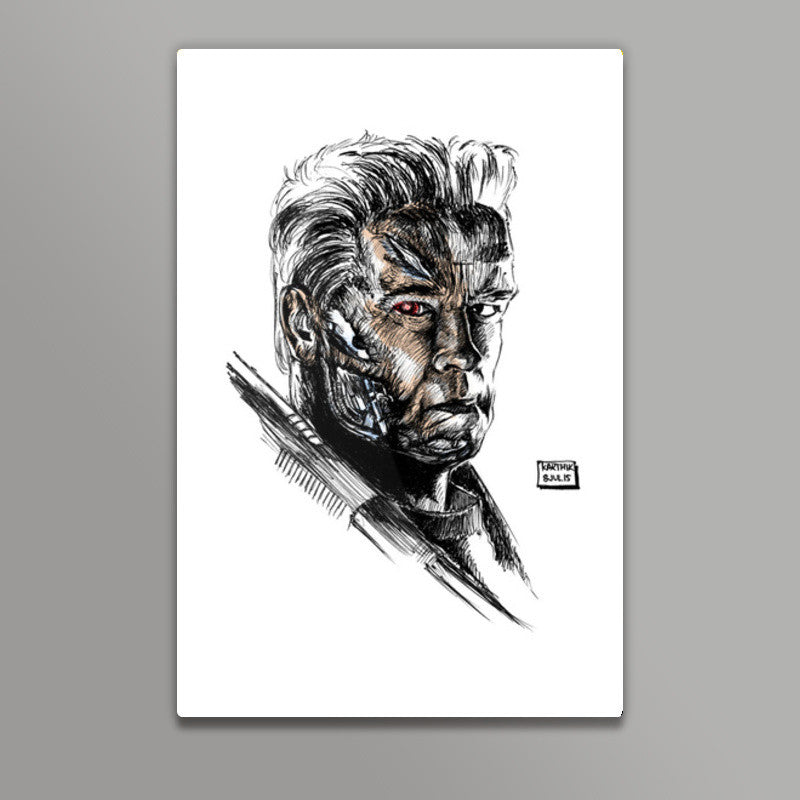 Arnold Schwarzenegger in Terminator Genisys Wall Art