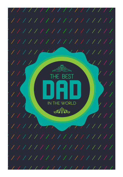 Best Dad Typography Art PosterGully Specials