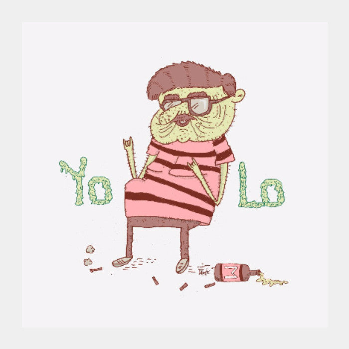 Square Art Prints, Yolo Square Print