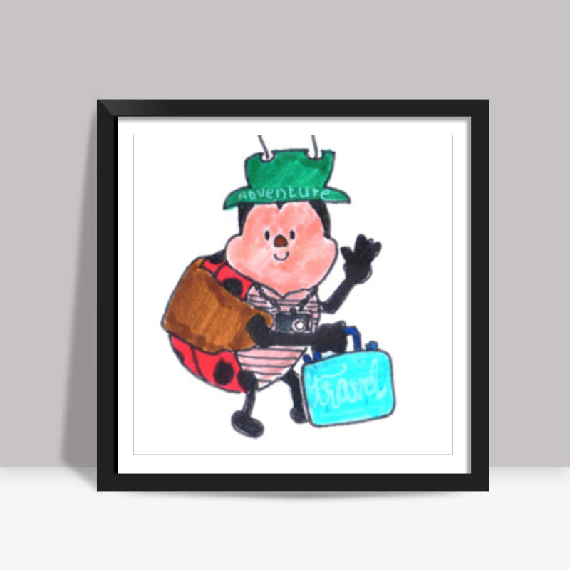 Travel Bug Square Art Prints