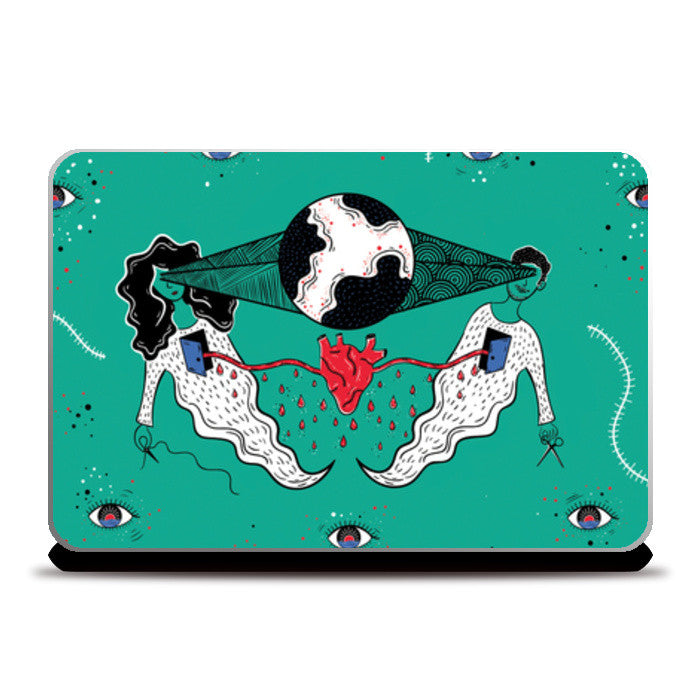 Laptop Skins, entwined hearts Laptop Skins