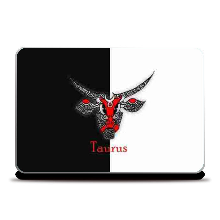 Laptop Skins, Taurus Zodiac Zenscrawl Laptop Skins