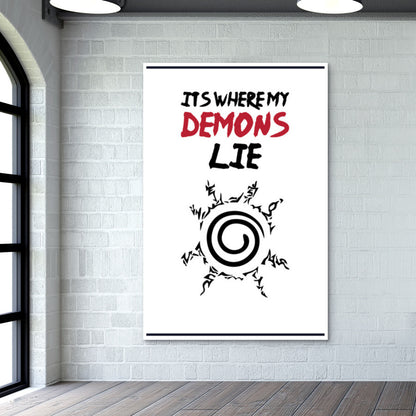 Naruto Demon Seal Wall Art