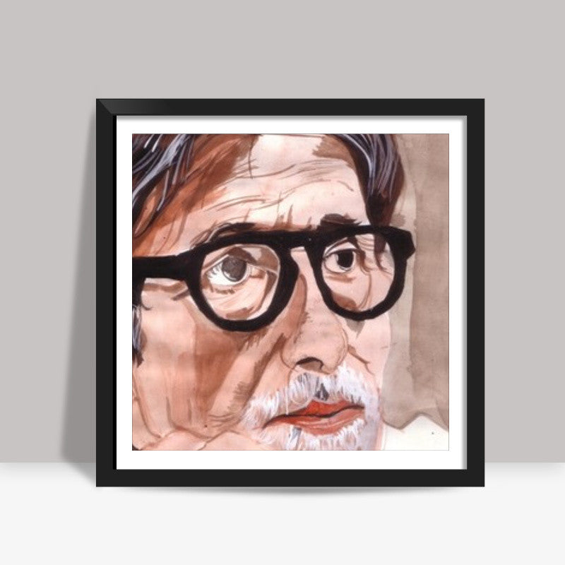 Amitabh Bachchan is one of the biggest superstars of Bollywood Square Art Prints