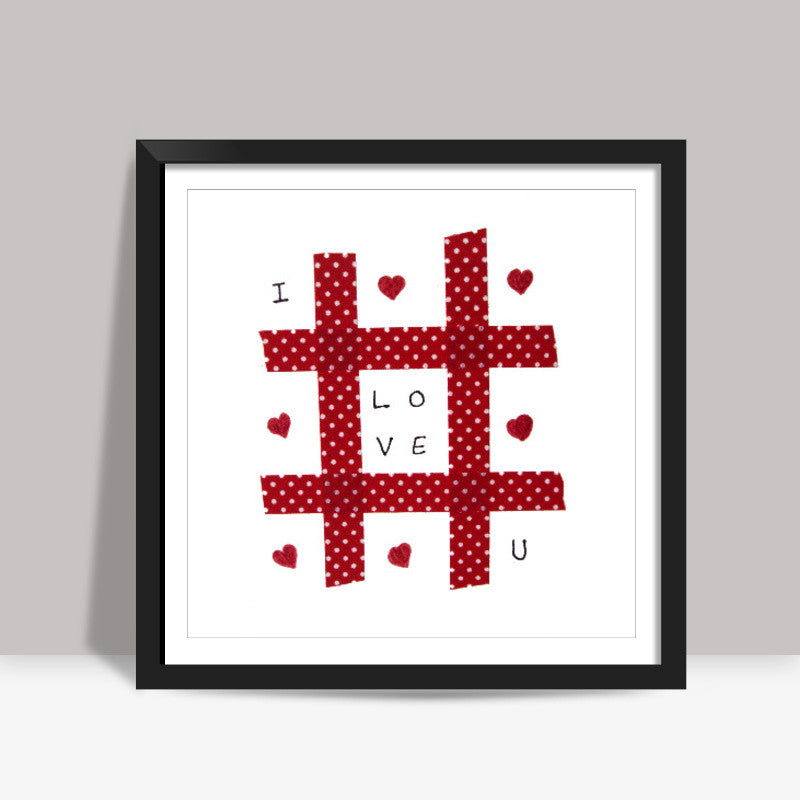 Love Tic-Tac-Toe Square Art Prints