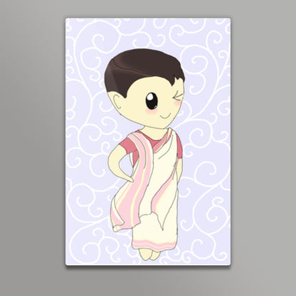 Kawaii Bengali girl Metal Prints