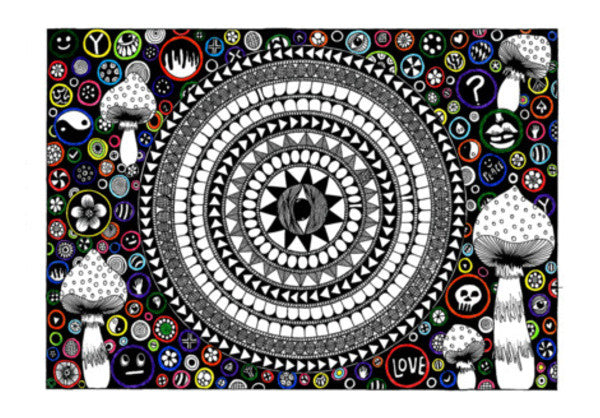 Third eye mandala  Wall Art