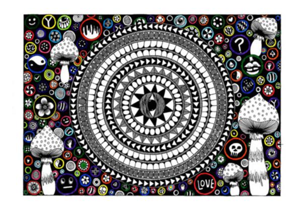 PosterGully Specials, Third eye mandala Wall Art