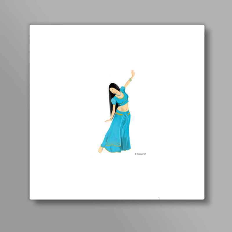 Woman Dancing Square Art Prints