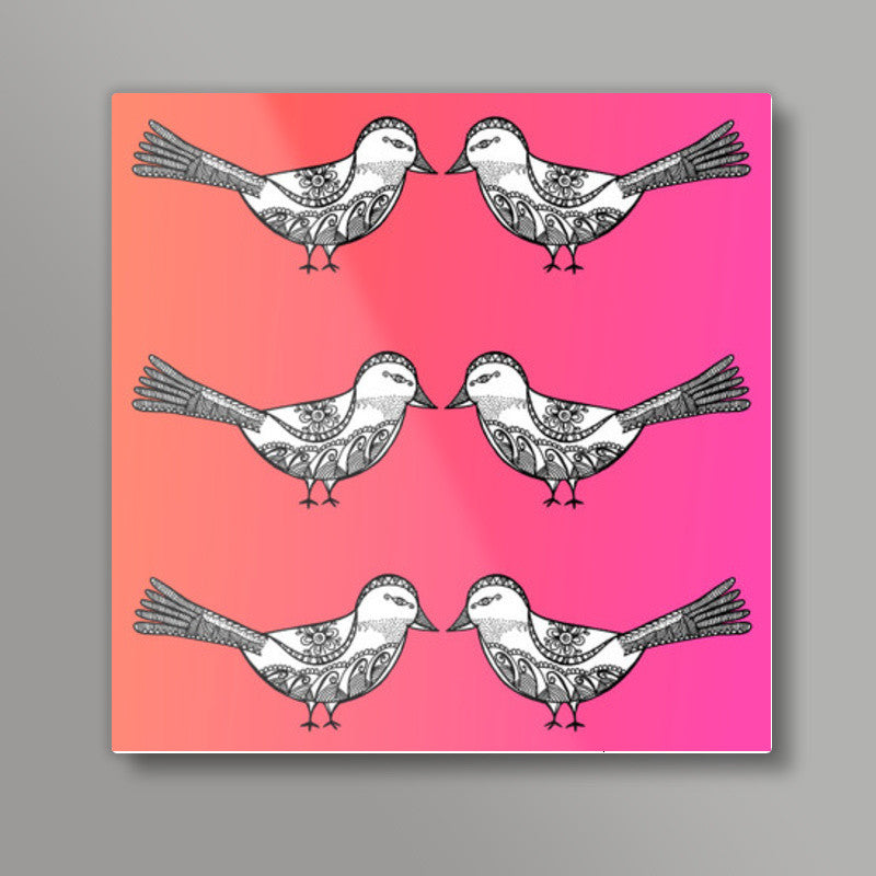 Bird Patterns Square Art Prints