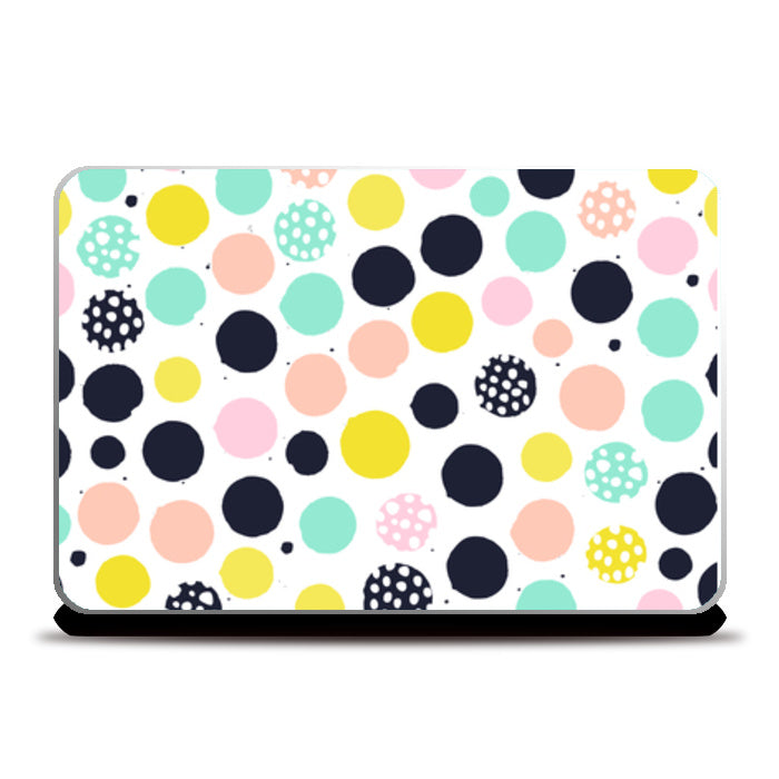 Dots With Multi Design Pattern Laptop Skins