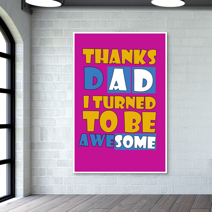 Awesome DAD Wall Art