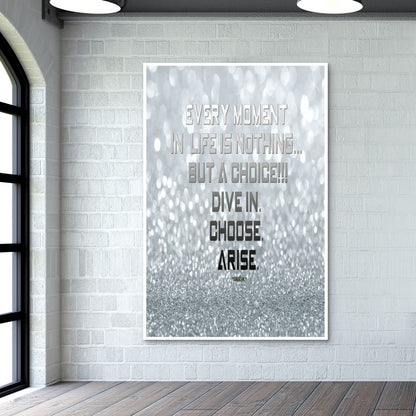 ARISE | SILVER | QUOTE | Wall Art