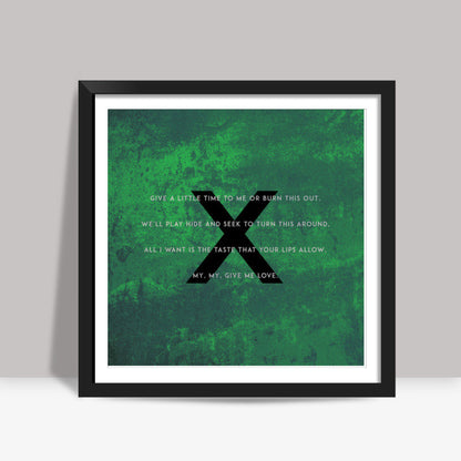 Ed Sheeran | Give Me Love Square Art Prints