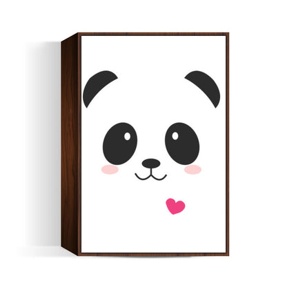 Cute Panda White Artwork