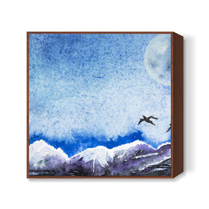 Full moon Square Art Prints