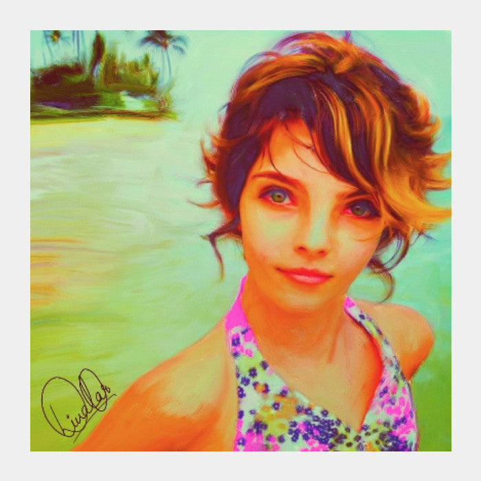 Square Art Prints, Camren Bicondova Square Art | Divakar Singh, - PosterGully