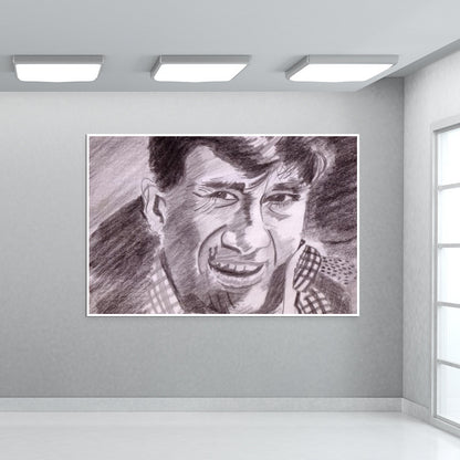 Superstar Dev Anand believed in the philosophy of accepting life with all its ups and downs Wall Art